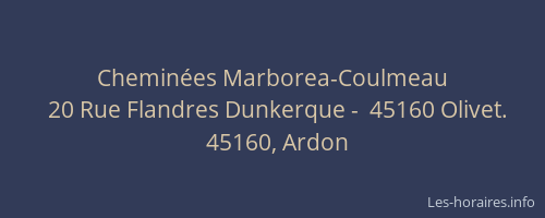 Chemin&eacute;es Marborea-Coulmeau