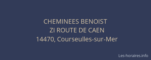 CHEMINEES BENOIST