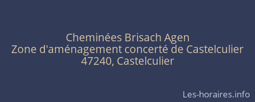 Cheminées Brisach Agen