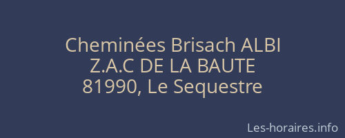 Cheminées Brisach ALBI