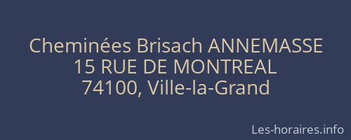 Cheminées Brisach ANNEMASSE