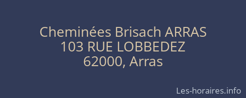 Cheminées Brisach ARRAS