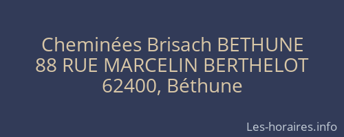 Cheminées Brisach BETHUNE