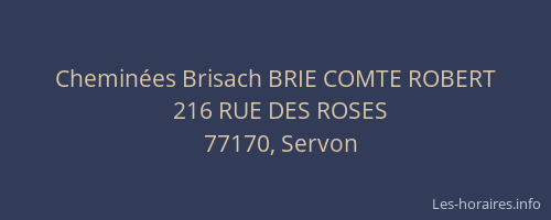 Cheminées Brisach BRIE COMTE ROBERT