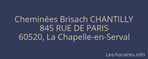Cheminées Brisach CHANTILLY
