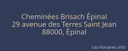Cheminées Brisach Épinal