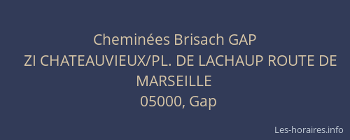 Cheminées Brisach GAP