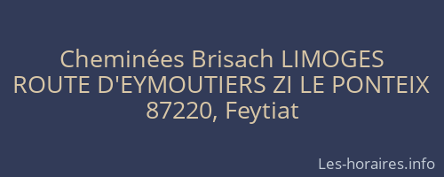 Cheminées Brisach LIMOGES