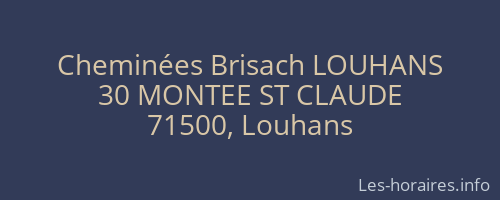 Cheminées Brisach LOUHANS