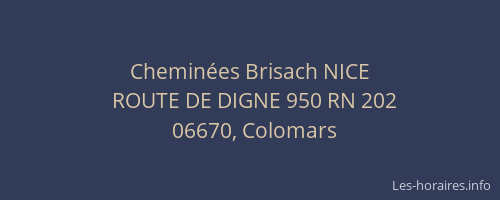Cheminées Brisach NICE