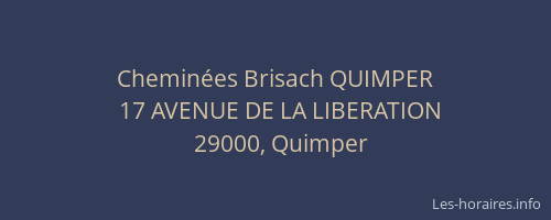 Cheminées Brisach QUIMPER