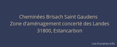 Cheminées Brisach Saint Gaudens