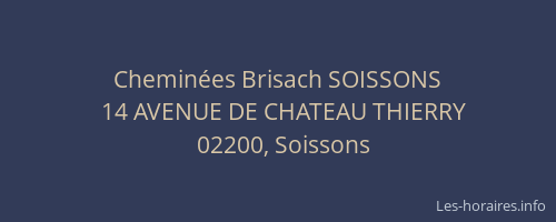 Cheminées Brisach SOISSONS