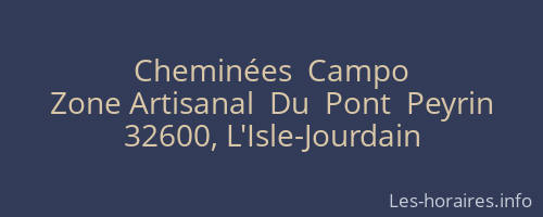 Cheminées  Campo