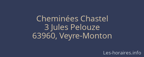 Cheminées Chastel