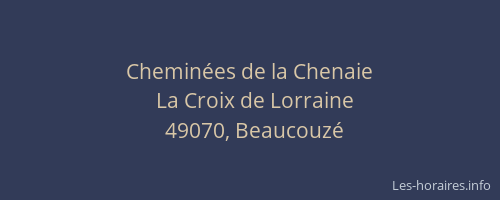 Cheminées de la Chenaie