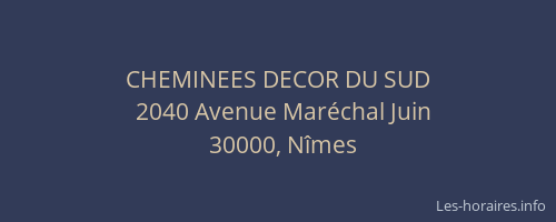 CHEMINEES DECOR DU SUD