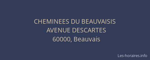 CHEMINEES DU BEAUVAISIS