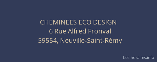 CHEMINEES ECO DESIGN