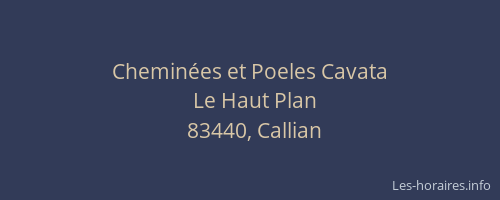 Cheminées et Poeles Cavata