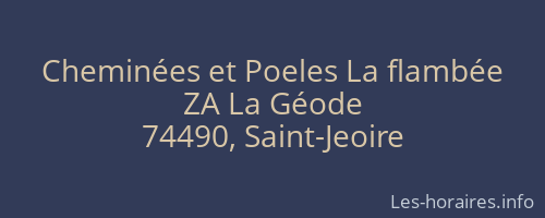 Cheminées et Poeles La flambée
