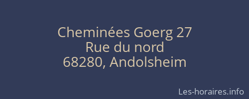 Cheminées Goerg 27