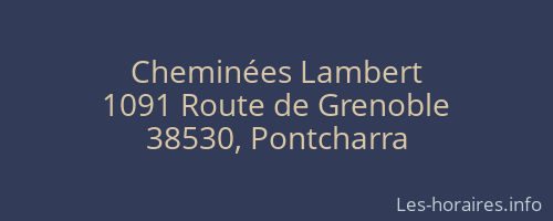 Cheminées Lambert
