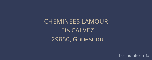 CHEMINEES LAMOUR