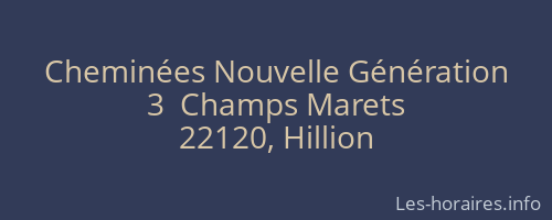 Cheminées Nouvelle Génération