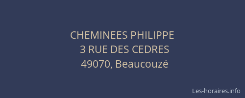 CHEMINEES PHILIPPE