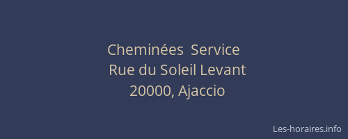 Cheminées  Service