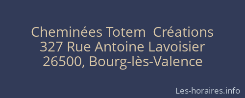 Cheminées Totem  Créations