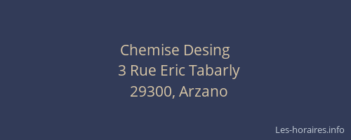 Chemise Desing