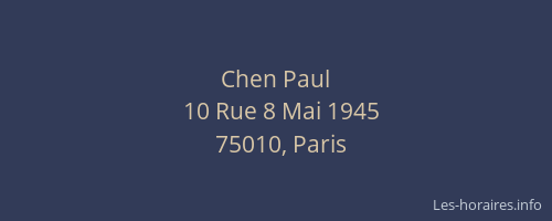 Chen Paul