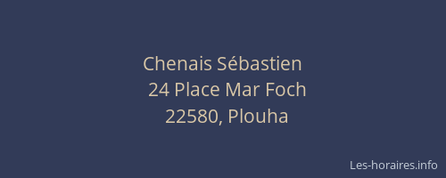 Chenais S&eacute;bastien