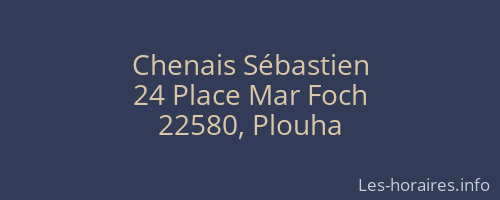 Chenais Sébastien