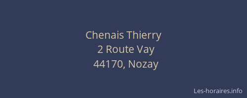 Chenais Thierry