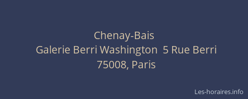 Chenay-Bais