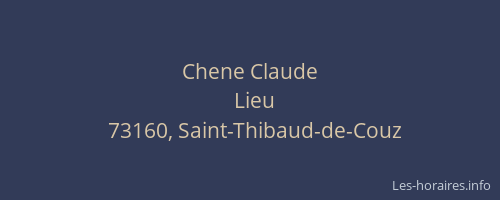 Chene Claude