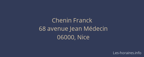 Chenin Franck