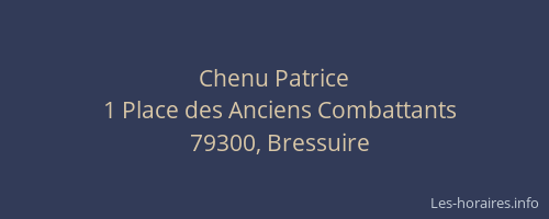 Chenu Patrice