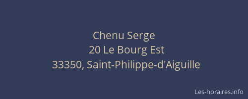 Chenu Serge