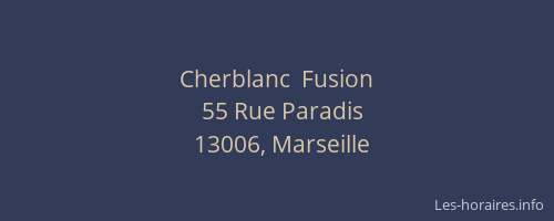 Cherblanc  Fusion