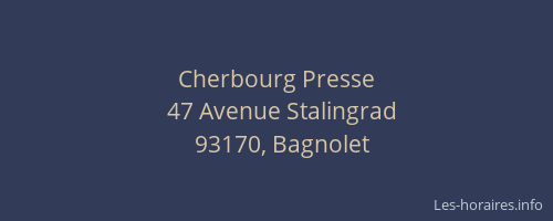 Cherbourg Presse