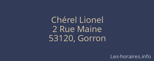 Chérel Lionel