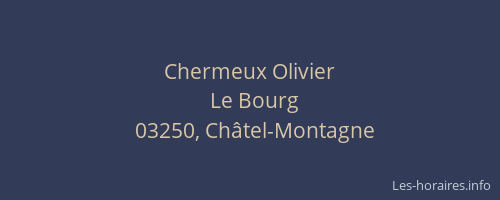 Chermeux Olivier