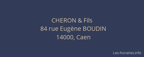 CHERON & Fils