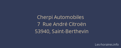 Cherpi Automobiles