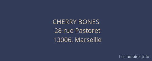 CHERRY BONES