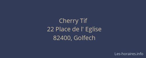 Cherry Tif